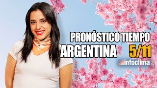 Pronóstico para el 5 de noviembre de 2024 Argentina  Infoclima TV [upl. by Bobbi440]