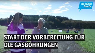 Start der Vorbereitung für die Gasbohrungen in Reichling [upl. by Ellednahs859]