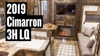 2019 Cimarron 3 Horse Living Quarters Trailer  Stock 3384 [upl. by Carrington]