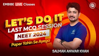 NEET 2024 Biology  Most Expected Mock Test I पेपर यही से आएगा 🔥  NEET 2024 Biology I Salman Sir [upl. by Amadeo489]