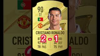 Ronaldo FUT card VS Messi FUT card [upl. by Yrocaj234]