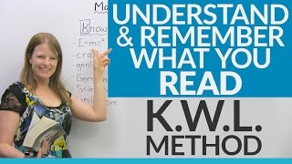 Read Understand and Remember Improve your reading skills with the KWL Method [upl. by Anitsrhc403]