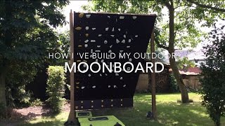 How to build an outdoor Moon board  bouldering climbing wall [upl. by Annawt304]