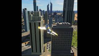 F86F Flying between buildings [upl. by Jorgan]