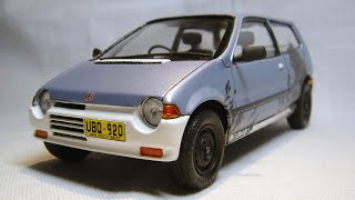 Tamiya 124 1985 Honda Today Scale Model Car [upl. by Hcir727]