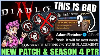 Diablo 4  CONFIRMED Season 4 PTR New Gauntlet Game Breaking Exploit BIG Patch New Map amp More [upl. by Findley]