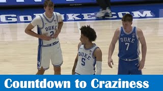 Team Blue vs Team White 2024 Duke Basketball Countdown to Craziness [upl. by Miehar133]