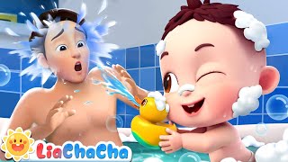 Bath Song  Lets Take a Bath  Fun Bath Time Song  LiaChaCha Nursery Rhymes amp Baby Songs [upl. by Ahl]