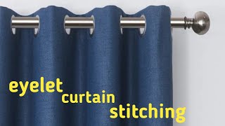 Eyelet curtain stitching Malayalam [upl. by Aehsrop]