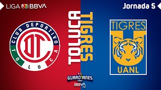 Resumen y Goles  Toluca vs Tigres  Liga BBVA MX  Guardianes 2020  Jornada 5 [upl. by Soelch]