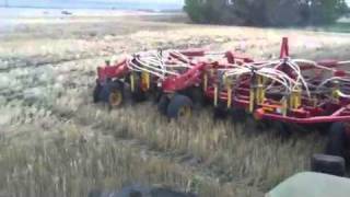 Bourgault 5710 Seeding lentils 2011 in Saskatchewan [upl. by Luben]