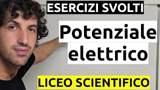 Potenziale elettrico  Esercizi [upl. by Nylrats]