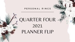 Quarter Four 2021 Planner Flip [upl. by Anawaj531]