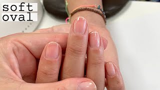 How to Shape Natural Nails Soft Oval Explained [upl. by Acirret]