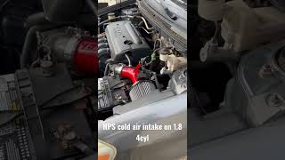 HPS Cold air intake on 05 corolla 18 4cyl cars toyota shorts short [upl. by Ecirtnahc349]