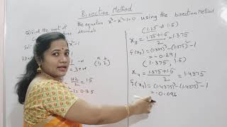 Bisection MethodNumerical MethodsSolution of algebraic and Transcendental Equations [upl. by Navak501]