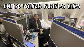 United Airlines Polaris Business Class Flight review amp experience [upl. by Laspisa]