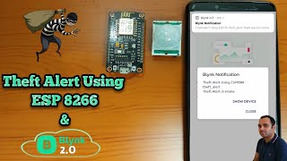 Theft Alert Notification Using Blynk IOT  Blynk 20 Notification  ESP 8266  IOT Projects [upl. by Philippe]