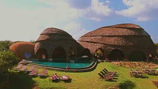 Wild Coast Tented Lodge  Luxury Hotel in Yala  Drone Video [upl. by Yelahs]