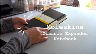 Moleskine Classic Expanded Notebook First Time Try [upl. by Bensen221]