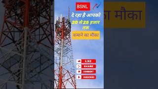 bsnl ka tower kaise lagwaye 📶 BSNL दे रहा है कमाने का मौका [upl. by Colver]