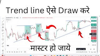 How to draw trend line  Trend line Kaise draw kare  trend line ko kaise use kare trendline [upl. by Aidnac89]