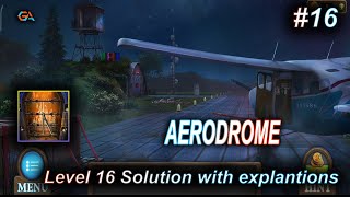 Tricky Doors Level 16 AERODROME Complete Walkthrough with Explanation  GeekAlign [upl. by Eiffe]