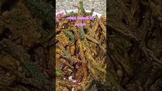 Crispy lady finger fry  crispy bhindi fry recipe  kurkuri bhindi recipeyoutubeshorts food [upl. by Osana722]