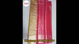 Mangalam uppada soft silk saree with blouse ₹699  shipping whatsapp 9150673054saree whatsapp [upl. by Nommad463]