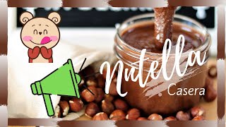 😋Nutella casera 🌰 Saludable SIN Azúcar blanca  Fácil y rica [upl. by Nylakcaj175]