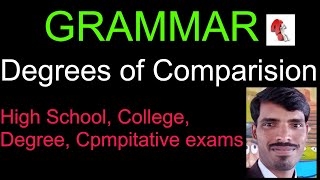 Degrees of Comparison grammar englishgrammar learnenglish degreesofcomparison education [upl. by Tiraj]