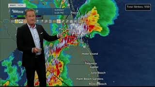 WPTV NewsChannel 5 Severe Weather Coverage April 16 2023 [upl. by Huntley]