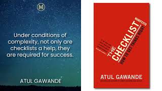 Atul Gawande The Checklist Manifesto How to Get Things Right [upl. by Donaldson]