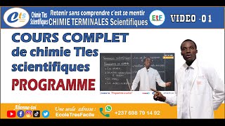 Chimie Terminale 1 Programme complet du cours de chimie terminales scientifiques [upl. by Neale]