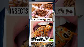 Insect Food  Our Future 🤢😱 shorts insect sustainablefood foodshorts protienrich [upl. by Anirtac142]