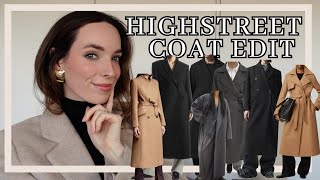 HUGE HIGHSTREET WINTER COAT EDIT  A round up of the best quality investment coats for seasons ahead [upl. by Tybalt]