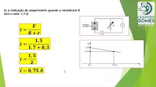 Resolução de Questões Geradores e Receptores Elétricos [upl. by Aremaj]