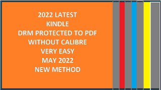 Convert KINDLE DRM protected books to PDFs without CALIBRE👍 [upl. by Eberly]