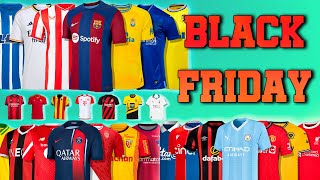 5 TIENDAS para comprar camisetas de fútbol BARATAS en BLACK FRIDAY y ofertas todo el año [upl. by Rinaldo]