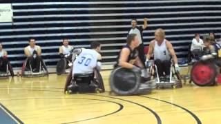 Wheelchair Rugby Hits and Highlights 2013 Canadian Nationals Day 1 [upl. by Greggs]