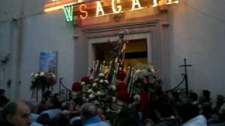 Processione S AGATA Parrocchia S Agata La Pedata Palermo [upl. by Llehsim]