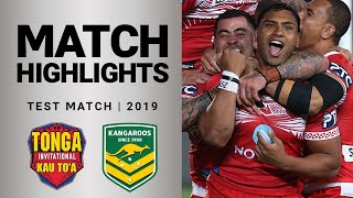 Tonga Invitational v Australia  Match Highlights  Test 2019  Internationals [upl. by Nyladnohr]