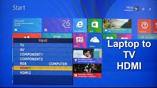 How to Connect Laptop to TV using HDMI  Amazingly Easy amp Fun [upl. by Anivas]