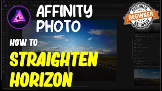 Affinity Photo How To Straighten Horizon [upl. by Kimmi]