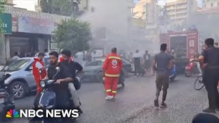 New reports of explosions in Lebanon one day after pager attacks [upl. by Palumbo719]