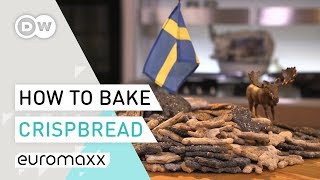 Baking Bread  Crispbread Recipe from Sweden  Baking tutorial  Knäckebröd [upl. by Leva]