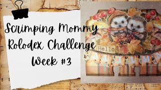 Lets Create A Rolodex Card With Scrimping Mommy Rolodex Challenge Week 3 memorydex [upl. by Anire27]