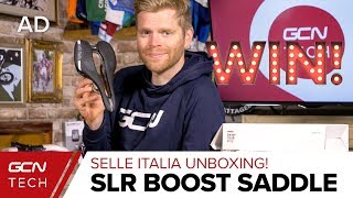 Selle Italia SLR Boost Road Bike Saddles  GCN Tech Unboxing [upl. by Annaoi]