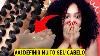 COMO DEFINIR O CABELO CACHEADO COM GELATINA  DE MANEIRA QUE FIQUE SOLTINHOS E COM BALANÇO [upl. by Base]