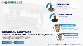 General Lecture quotRecent Deadly Earthquakesquot Walter D Mooney amp Harlez Benz USGS [upl. by Oliana912]